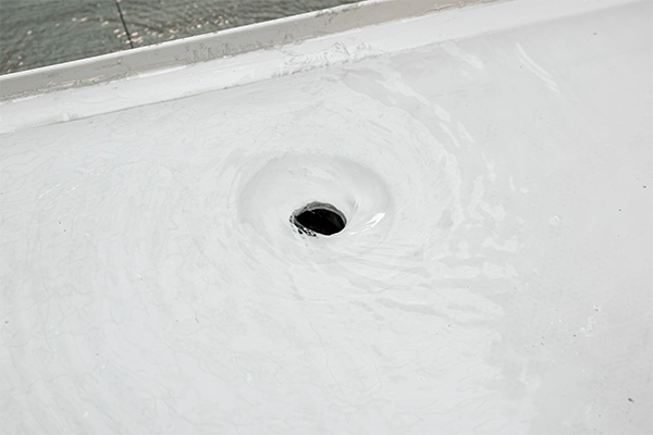 a white shower tray