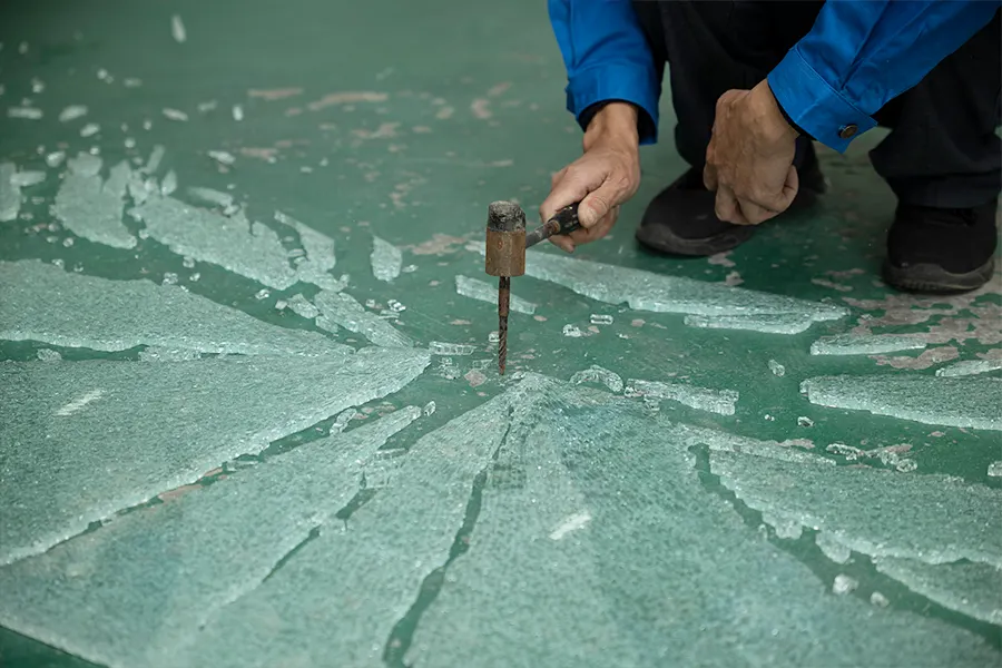 Toughened Temper Glass Safety Test