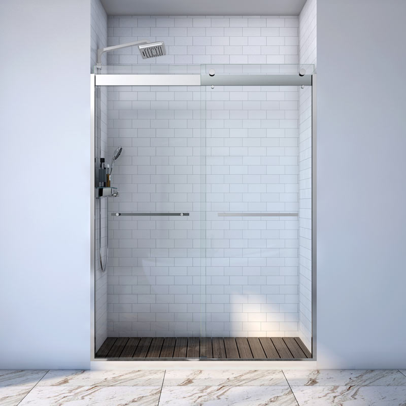 semi-frameless shower door