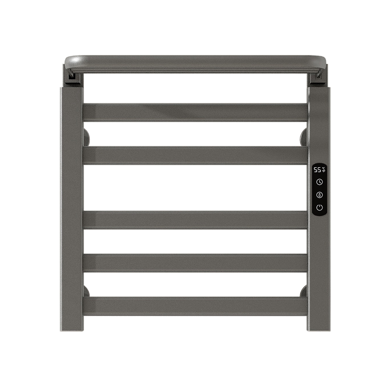 R335 grey heated towel rail