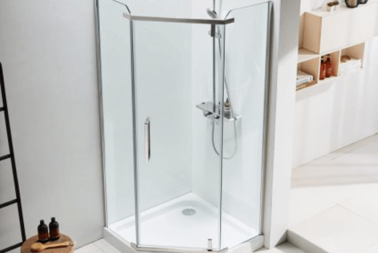 space saving shower door