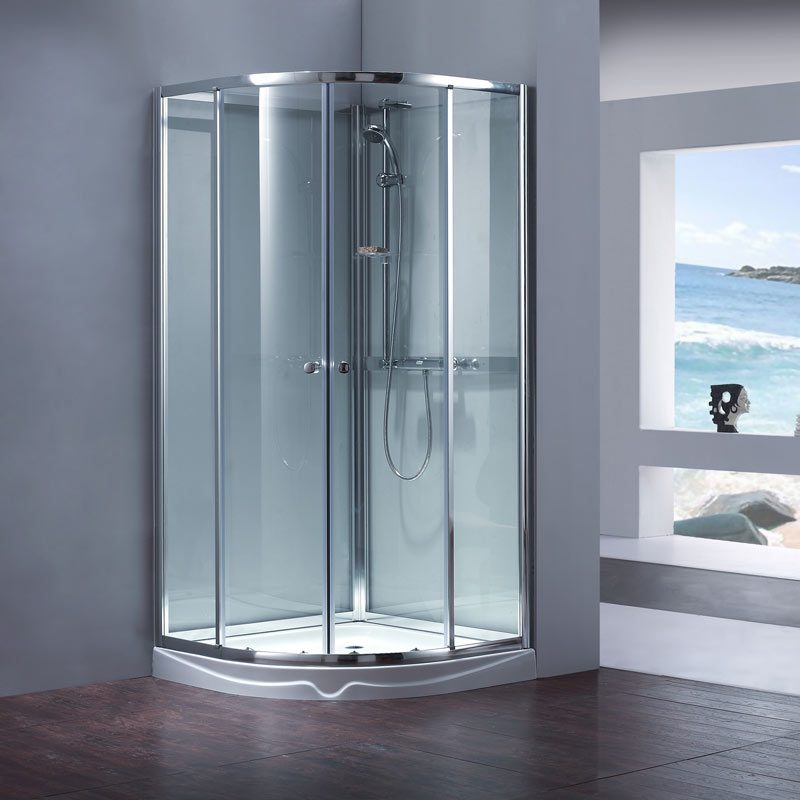 Curved Glass Shower Stall