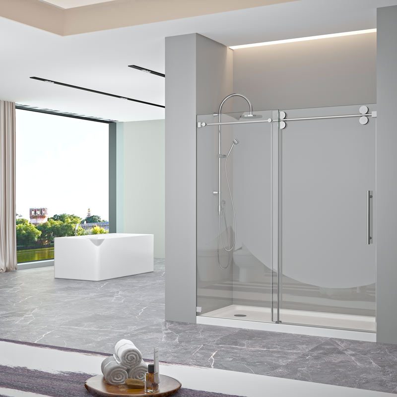 frameless sliding shower door