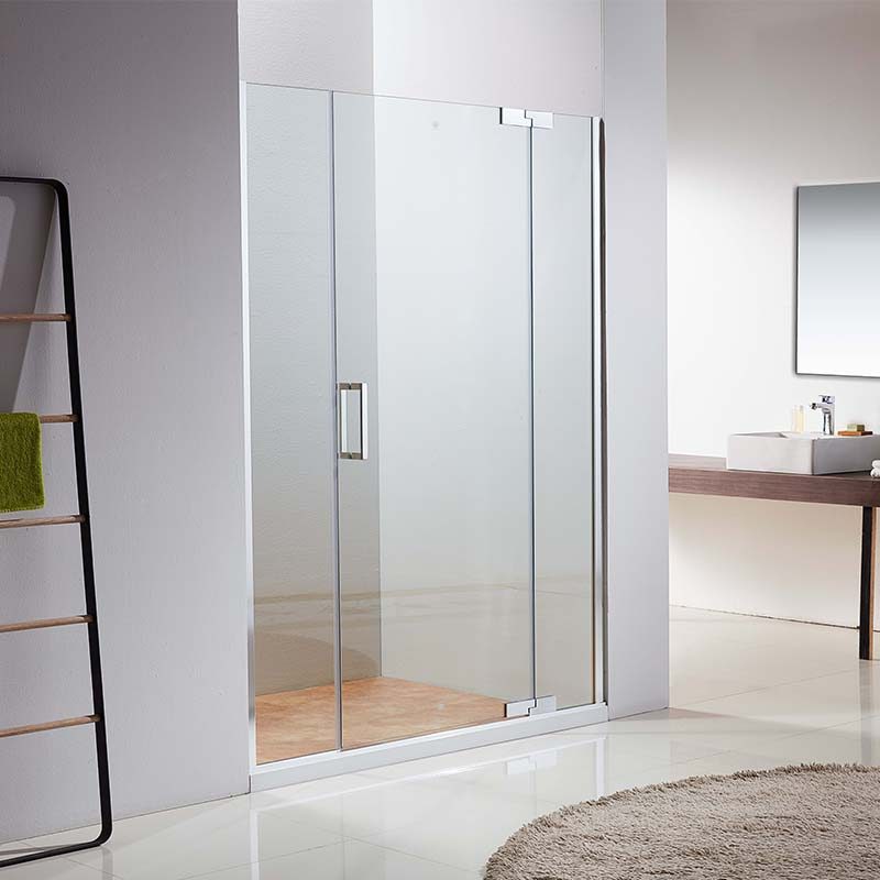 clear glass shower door